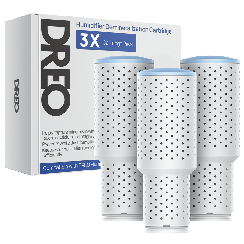 Clean Mist Cartridge - 3-Pack, Compatible with Dreo Humidifiers 311/311S/524/524S/306/306S/409S/420S/321/312