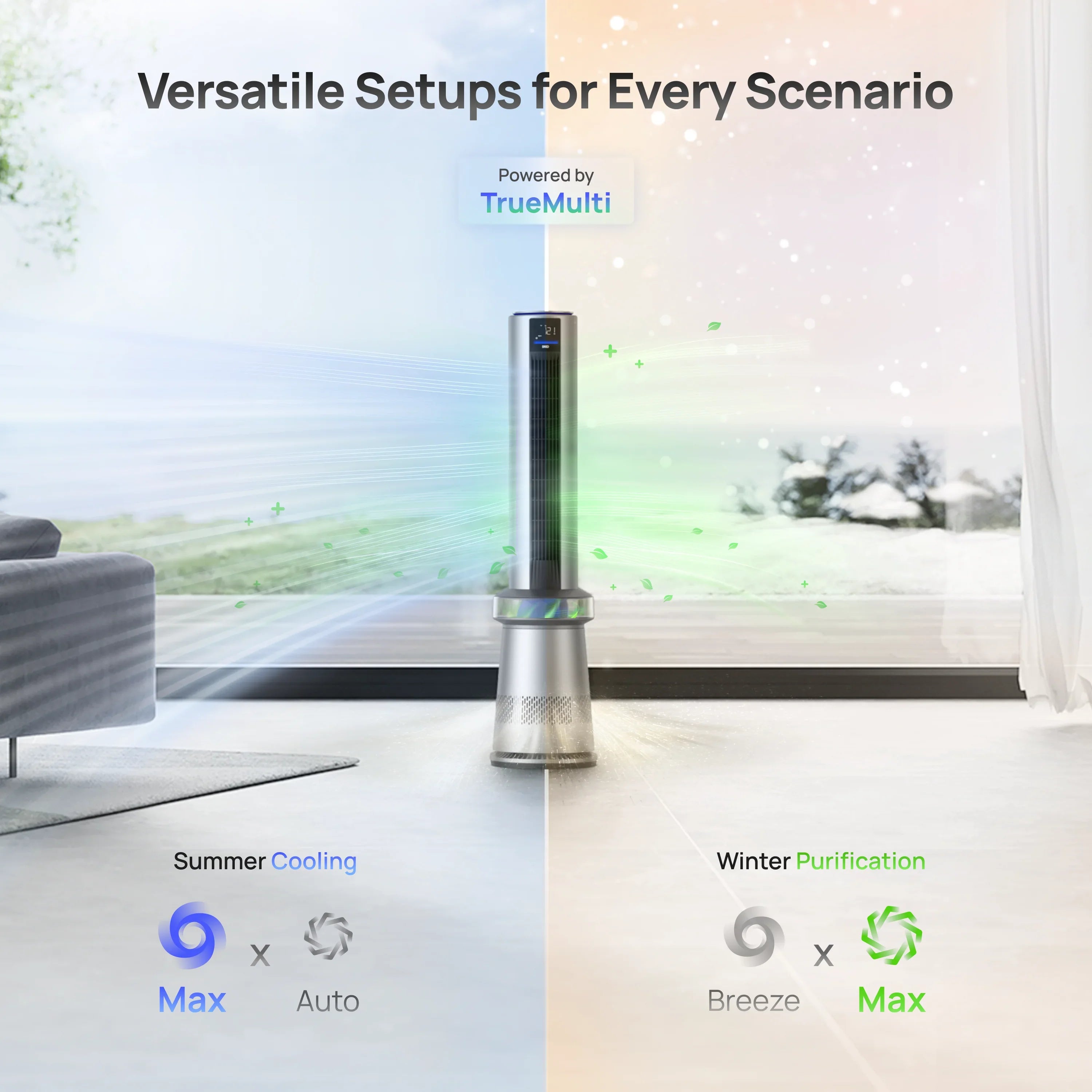 Air Purifier Tower Fan 710S