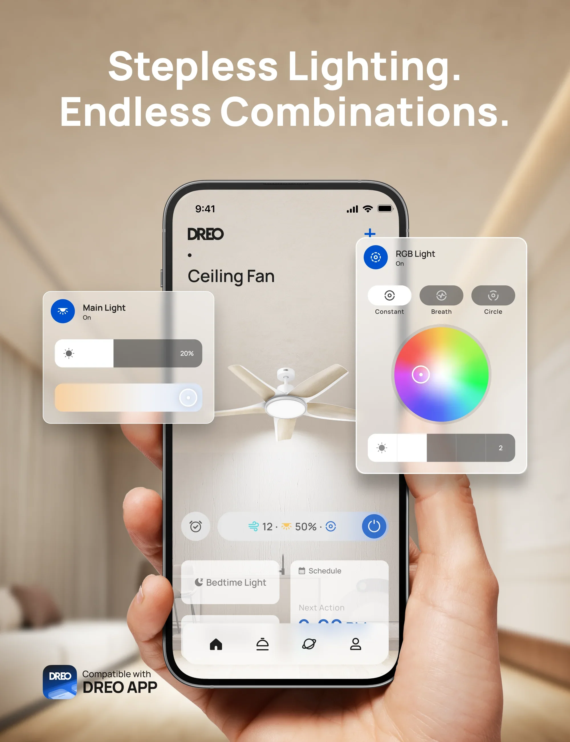 Smart Ceiling Fan 712S