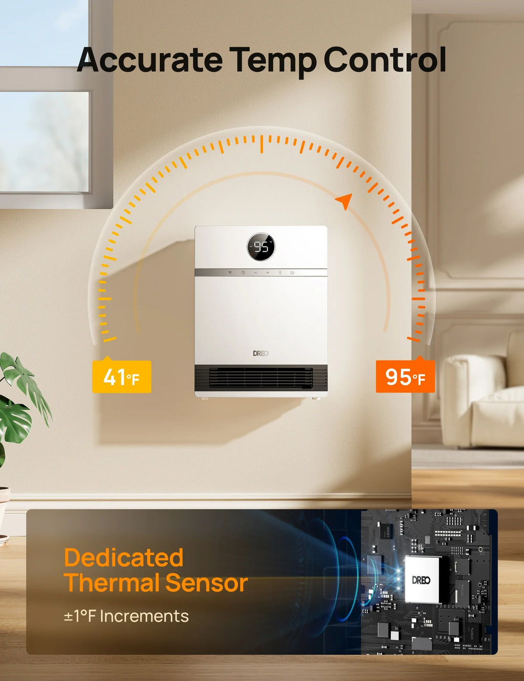 Smart Wall-mounted Heater 517AS with ALCI Plug