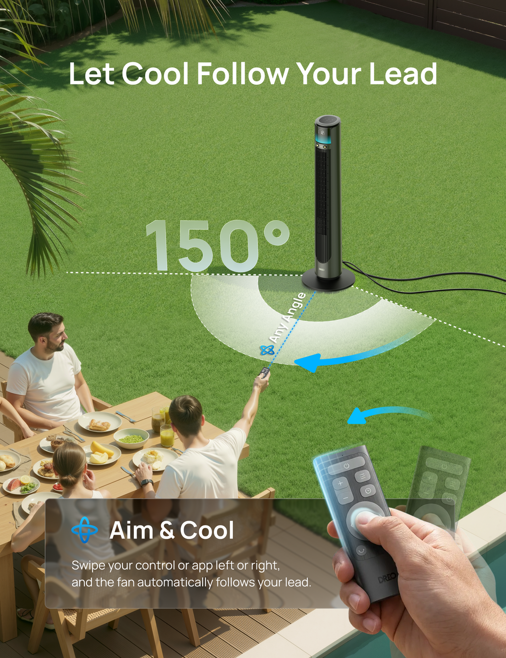 TurboCool™ Outdoor Misting Fan 711AS