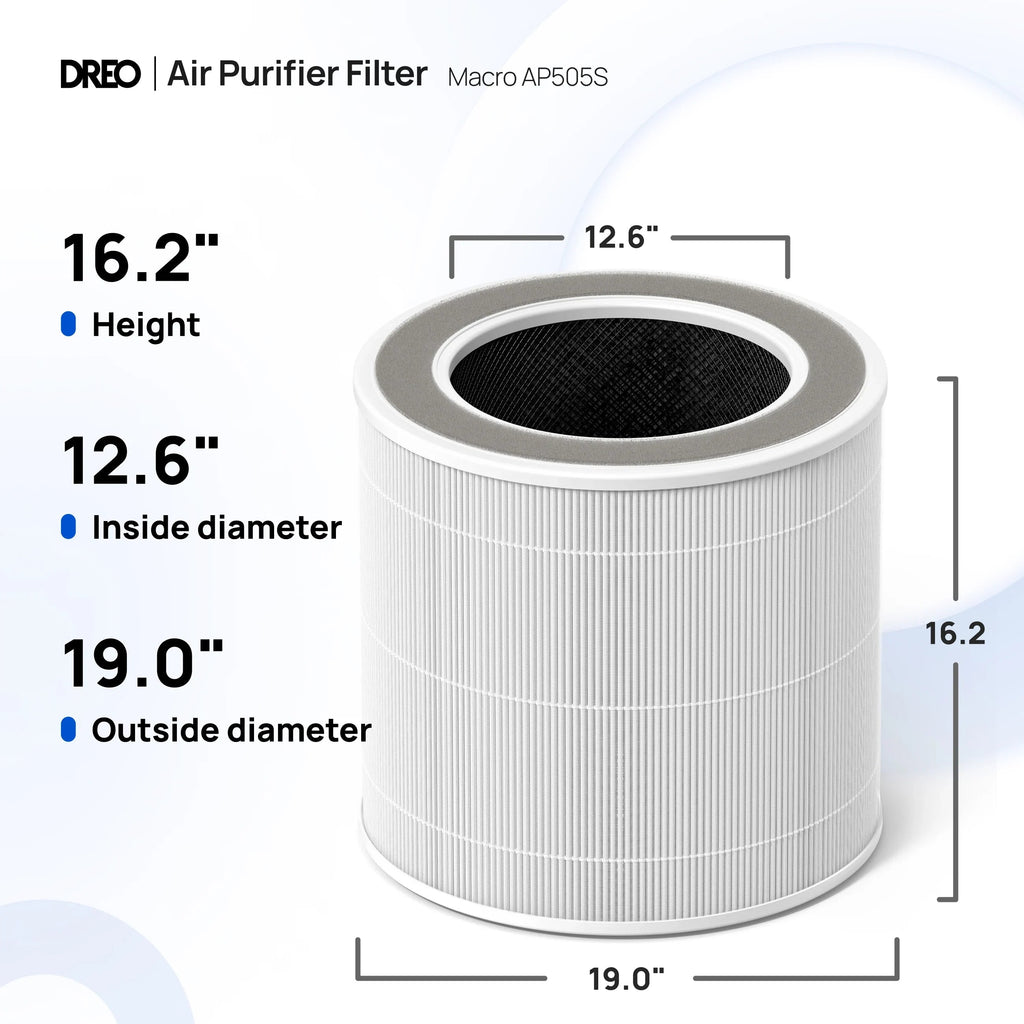 Air Purifier Replacement Filter for Smart Air Purifier Macro 505S