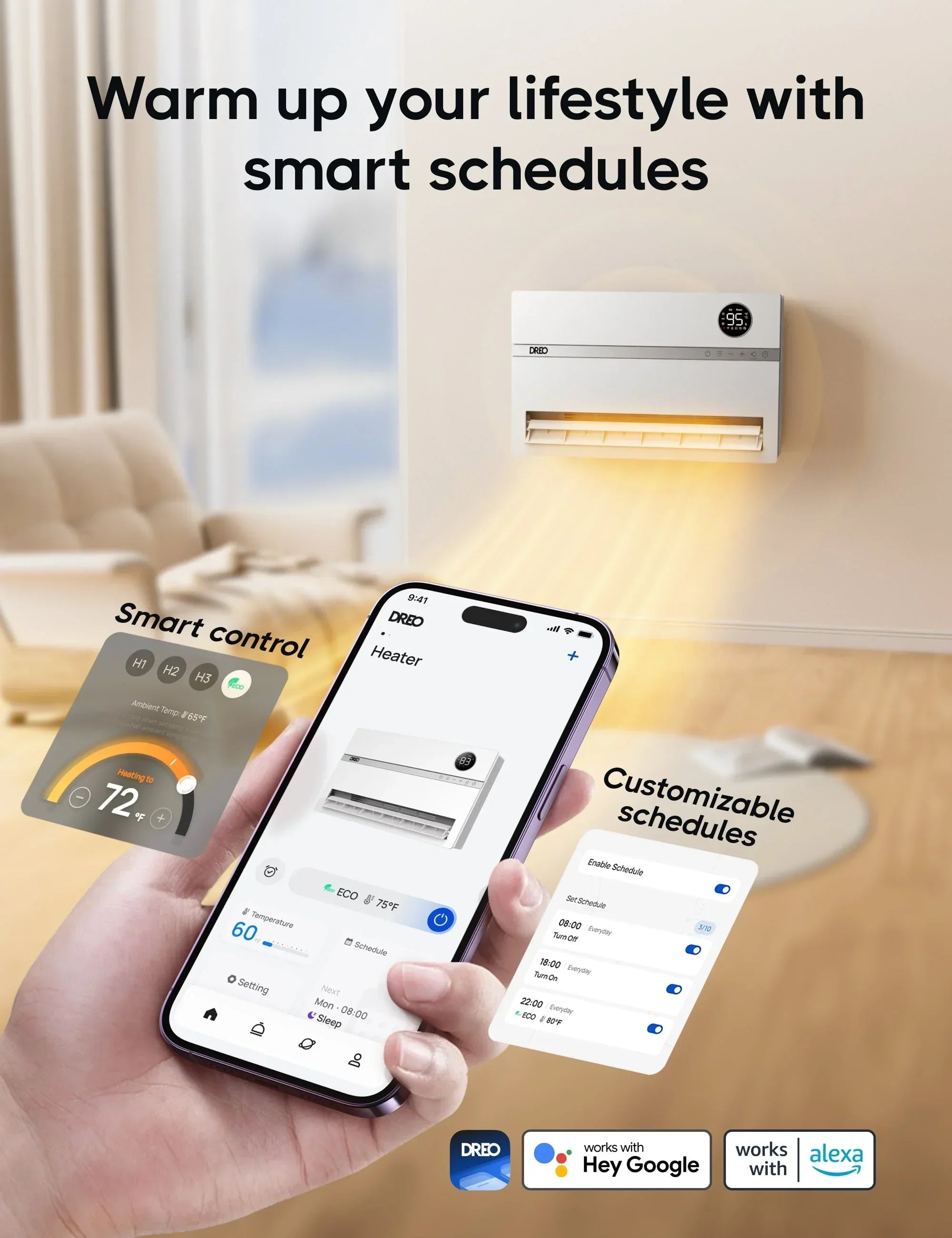 Smart Wall-Mounted Heater 719S
