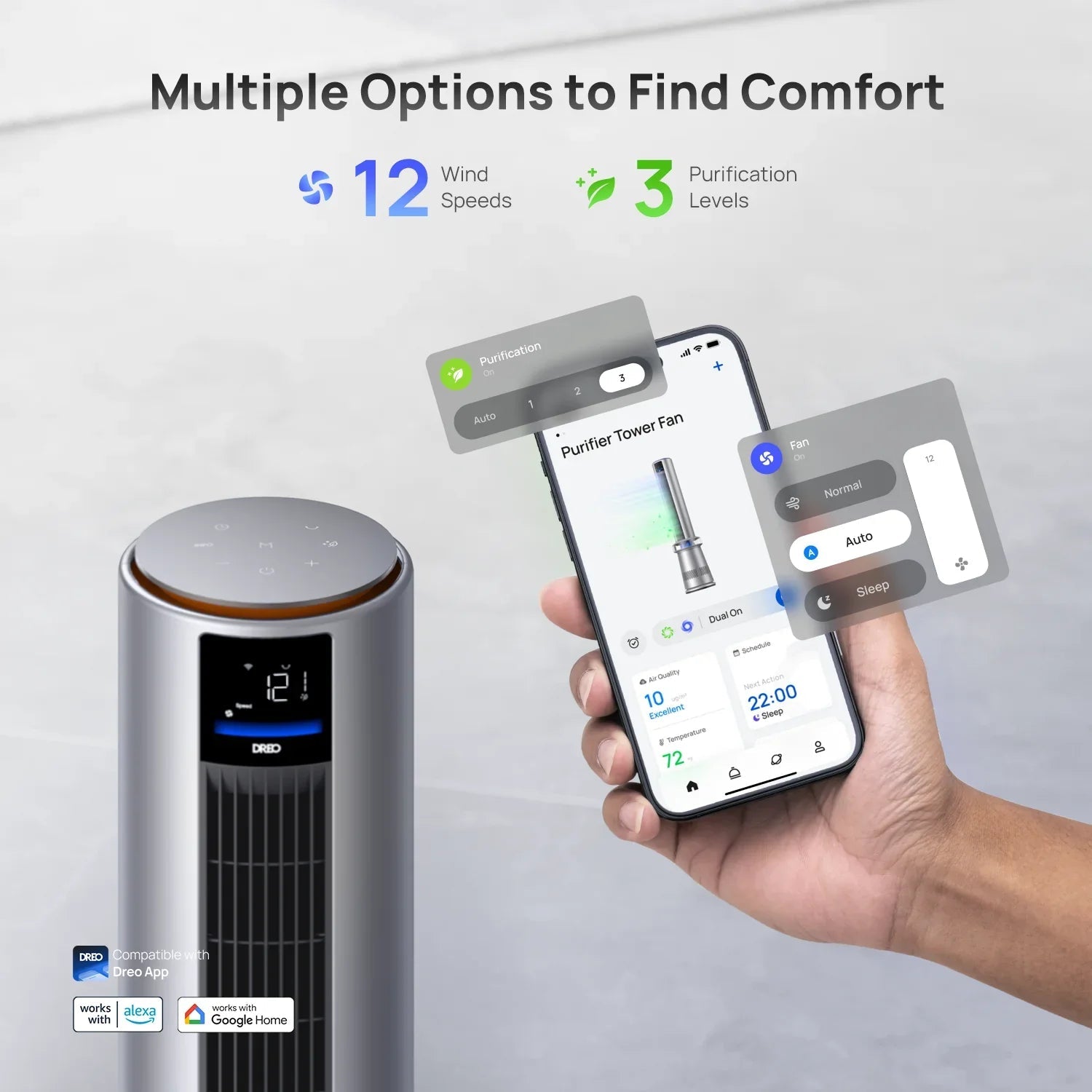 Air Purifier Tower Fan 710S